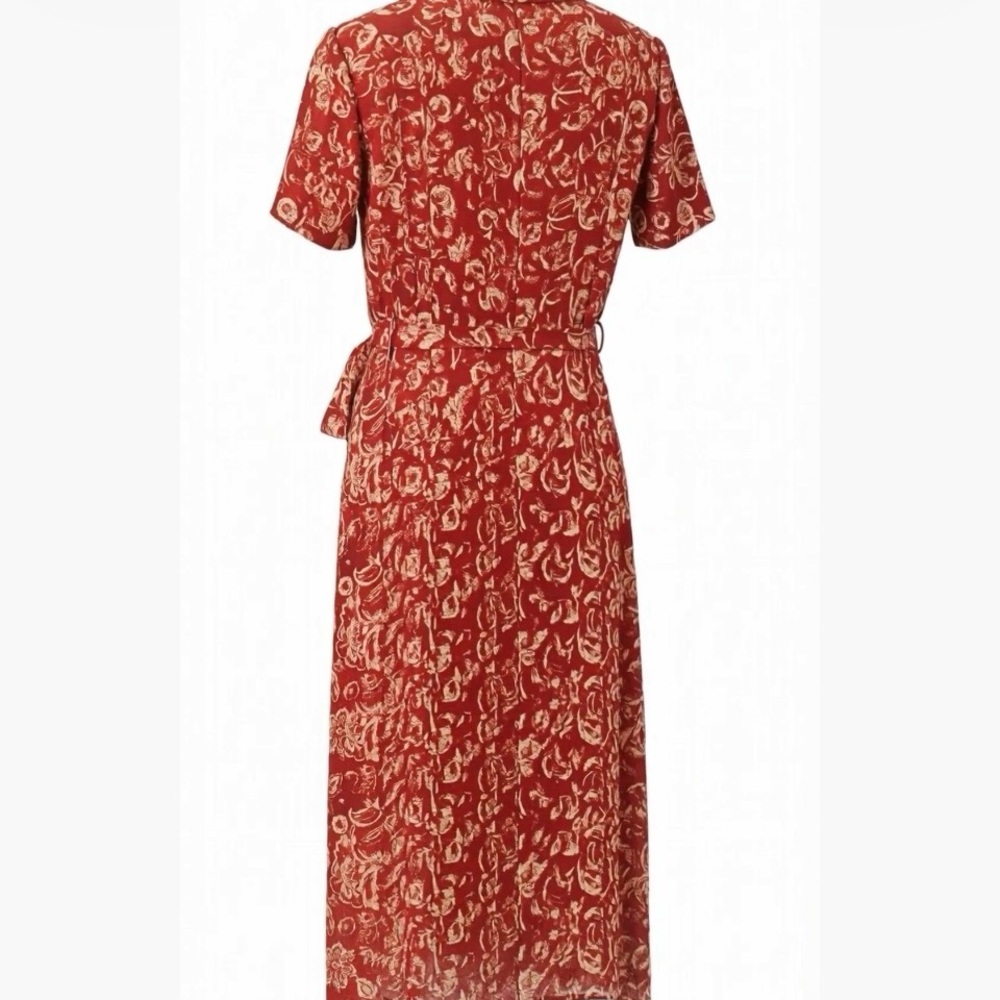 Talbots red wrap dress - Picture 4 of 8